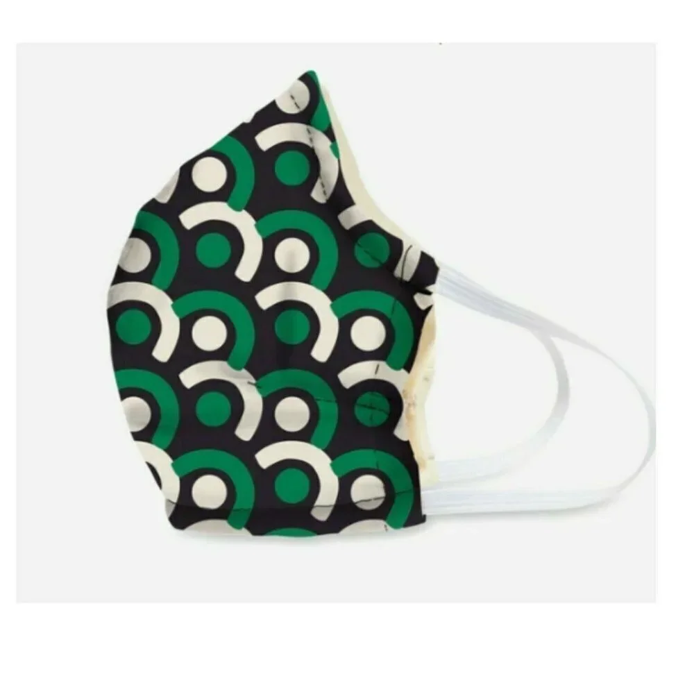 Clearance💎5/$25 New Vera Bradley Cloth Face Mask Imperial Tile Green Print